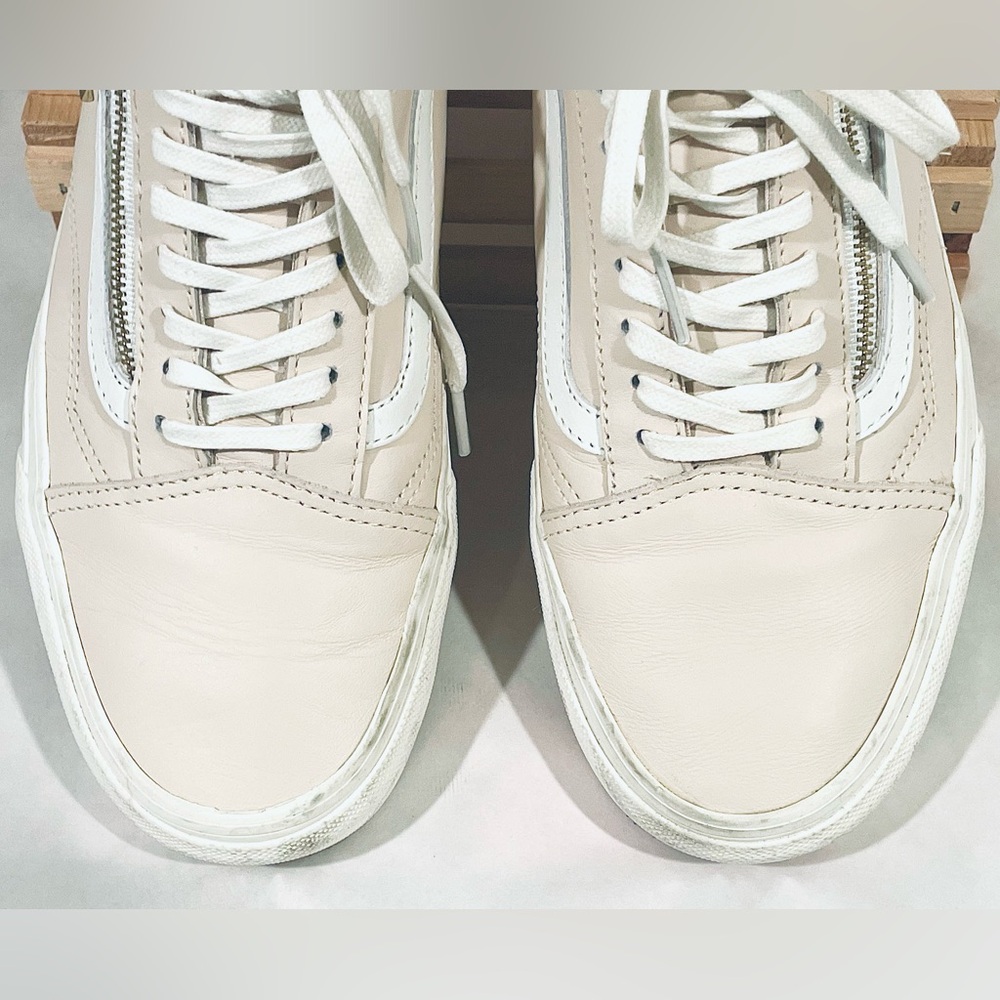 Rare Find! Vans Old Skool Light Pink Leather Men 7.5 | Wm 9 | EUC - Picture 6 of 12